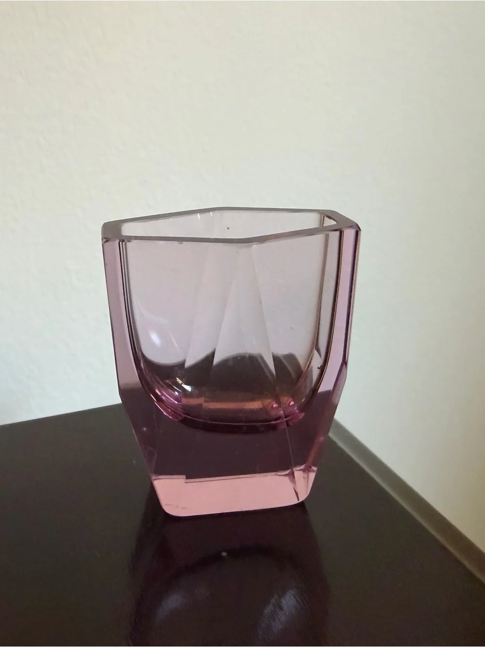 Venetian Murano Small Pink Glass Vase